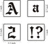 1 Inch Alphabet Letter Stencils for Painting - 70 Pack Old English Letter Stencil Templates with Numbers and Signs for Painting on Wood, Reusable ...