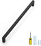 Ravinte 1 Pack Black Cabinet Pulls 11-1/3 Inch Square Cabinet Handles Matte Black Kitchen Hardware for Cabinet Drawer Pulls Come with Screwdriver...