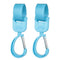 JEYODA Baby Stroller Hooks Clip for Hanging Bags and Mommy Shopping Multipurpose Hook Clips for Car,Wheelchairs, Carts (blue)...