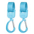 JEYODA Baby Stroller Hooks Clip for Hanging Bags and Mommy Shopping Multipurpose Hook Clips for Car,Wheelchairs, Carts (blue)...