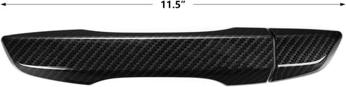 Thenice for 10th Gen Civic Carbon Fiber Grain Door Handle Cover Exterior Decoration Compatible with Honda Civic 2017 2018 2019 2020 2021 with Smar...