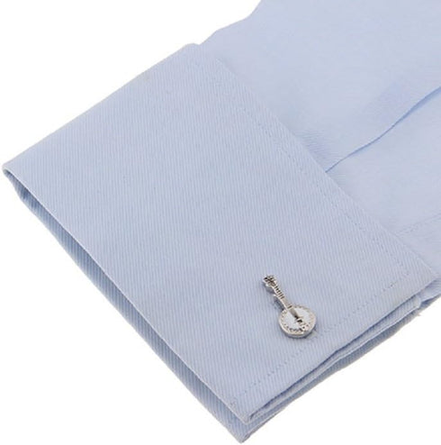 Banjo Music Pair of Cufflinks in Presentation Gift Box & Polishing Cloth...
