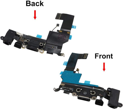 Charging Port Replacement for iPhone SE Black,GVKVGIH Replacement Charging Port Dock Connector Flex Cable for iPhone SE(SE Black)...