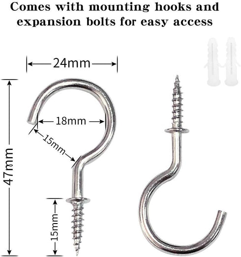 BEL AVENIR Curtain Ropes Tiebacks Tie-Backs, Curtain Handmade Holdbacks with 2 Metal Screw Hooks - Golden 2 Pack...
