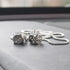 Creative Hanging Dice with Dots Car Metal Pendant Rear View Mirrors Charms Ornament (Silver)...