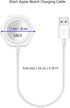 Short Watch Charger Compatible with Apple Watch Charger, USB A Cord Wireless Charging Compatible for iWatch 9/8/7/6/SE/5/4/3/2 (0.78ft/9.45inch/24...