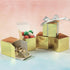 Premium Gold Mega Pack Favor Boxes - 2.25" x 2.25" (100 Pcs.) - Metallic Event Gift Boxes for Special Occasions...
