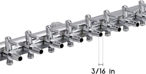 Stainless Steel Aquarium Fish Tank 10 Ways Air Flow Splitter Lever Control Valve...