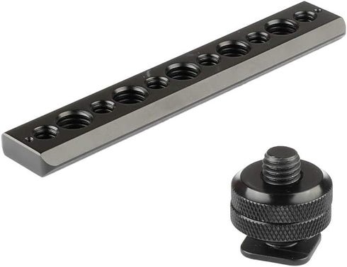 CAMVATE Standard NATO Safety Rail 105mm & Shoe Mount & 3/8"-16 Female Thumbscrew - 2055...