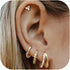 BESTEEL 4 Pairs Gold Silver Hoop Earrings Set for Women Small 14K Gold Filled Dainty Cartilage Huggie Earring Set for Multiple Piercing Hypoallerg...