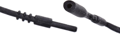 uGems 10 18-inch Black Silicone Rubber Tubing Cord Necklaces with Locking Clasp 2mm...