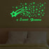 121Pcs Glow in The Dark Ceiling Wall Stickers Stars and Words - Sweet Dreams - Glowing Wall Decor for Kids Nursery Bedroom Living Room...