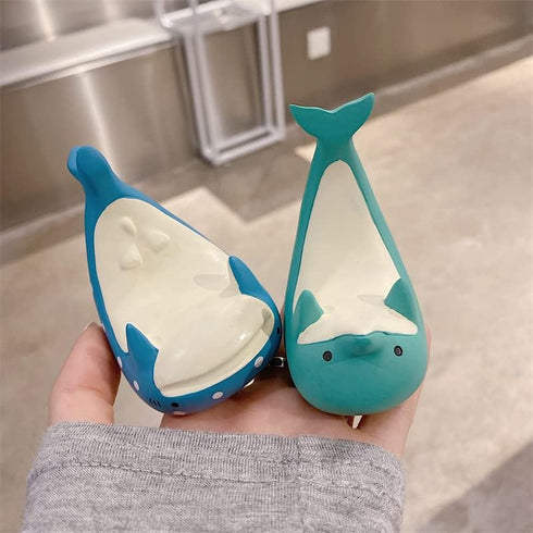 Cute Dolphin Shark Whale Phone Holder, Silicone Funny Creative Animal Desk Phone Stand Mount Accessories Free Your Hands Lovely Office Decor (Dolp...