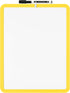Mr. Pen- Dry Erase Board, 14” x 11” with a Black Dry Erase Marker, Yellow Frame, Small White Board, White Board for Kids, White Board for Students...