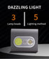 Clip On Night Light 2000 Lumen Safety Jogging LED Running Light with Strong Magnetic Clip,USB Rechargeable Night Lights Addon to Reflective Vest f...