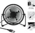 xasla 4 Inch Small USB Desk Fan, Mini Quiet Fan with Metal Construction & Strong Airflow & 360°Adjustable Tilt Angle, Personal Cooling Fan for Des...