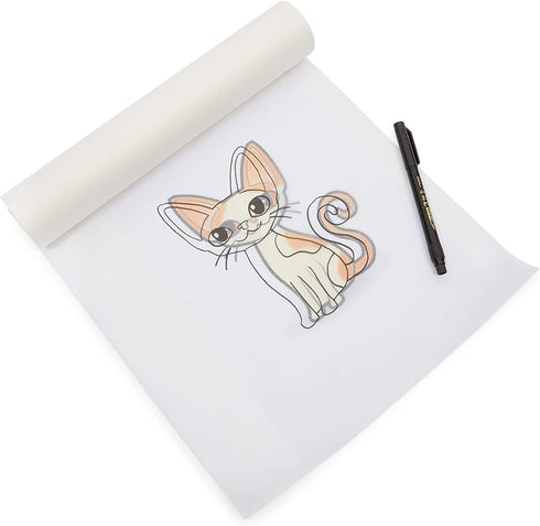 White Tracing Paper Roll for Art and DIY Crafts (12 x 50 Yards)...