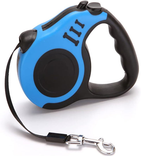 Chyix Pet Walking Leash with Anti-Slip Handle, Tangle-Free, Quick Lock, Pause and Unlock Buttons - Easy Roll-On with Your Thumb only, Suitable for...