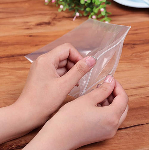 100 Count Clear Resealable Tall Thin Zip Bags, Long Thin Ziplock Bags - 2" x 5.9" (5 x 15 cm)...