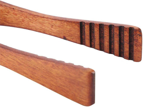 Fdit Wooden Barbecue Tongs BBQ Clip Buffet Food Tongs Bread Steak Kitchen Clamp Serving Tool...