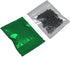FERENLI 100 Pcs Mylar Zipper Lock Food Storage Bag Matte Aluminum Foil Airtight Bag with Front Window Plastic Packaging Pouch for Zip Flat Heat Se...