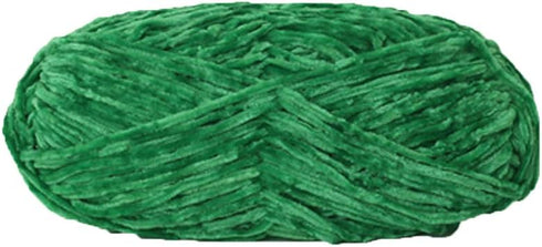 Grass Green Velvet Crochet Yarn,100g/0.22lb Hand Knitting Yarn,Fluffy Chenille Yarn,DIY Velvet Chenille Yarn,Knitting Crochet Yarn,Handmade......