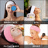 3Pcs Pink Spa Headband, Make up Hairband, Stretch Terry Cloth Headbands and Face Wash Wristband Set, Makeup Headbands Wrist Towels for Washing Fac...