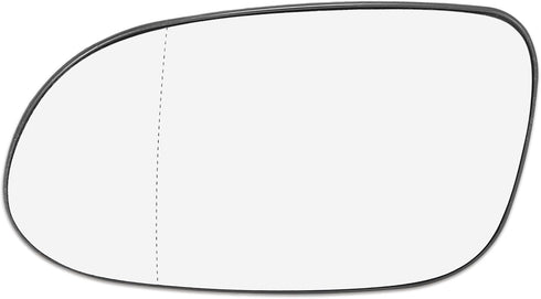 X AUTOHAUX Car Rearview Mirror Glass Replacement W/Backing Plate Heated Left Side Driver Side for Mercedes-Benz CLK320 CLK430...