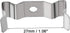 uxcell T8 Clips Bracket Hanger for Integrated Tube Light Fixture, Nickel-plated Manganese Steel, Pack of 15...