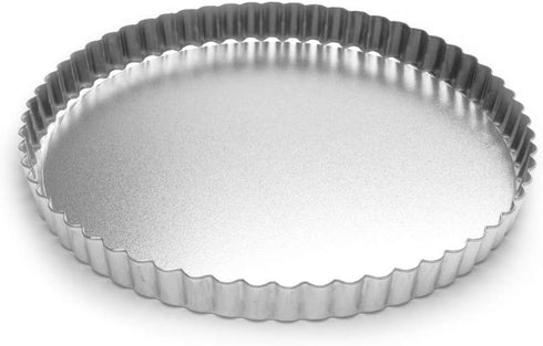 Fox Run Round Tartlet/Quiche Pan with Removable Bottom, Tin-Plated Steel, 9.5-Inch...