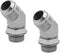(2-PACK) 6802-06-06-NWO Hydraulic Hose Adapter Fitting 3/8"Male JIC 37°Flare(9/16-18 UNF) × 3/8"Male Adjustable Nut O-Ring Boss(9/16-18 UNF) 45° E...
