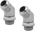 (2-PACK) 6802-06-06-NWO Hydraulic Hose Adapter Fitting 3/8"Male JIC 37°Flare(9/16-18 UNF) × 3/8"Male Adjustable Nut O-Ring Boss(9/16-18 UNF) 45° E...