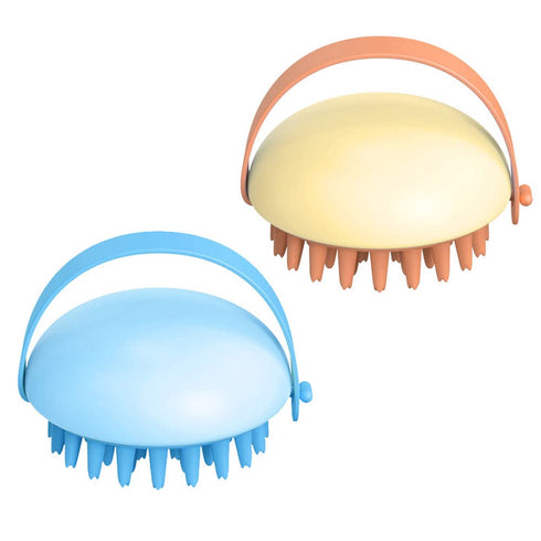 2Pcs Pet Bath Grooming Brush Dog Cat Bath Brush Soft Silicone Dog Shower Brush with Shampoo Dispenser Suitable For Washing Shampooing Massaging Pe...