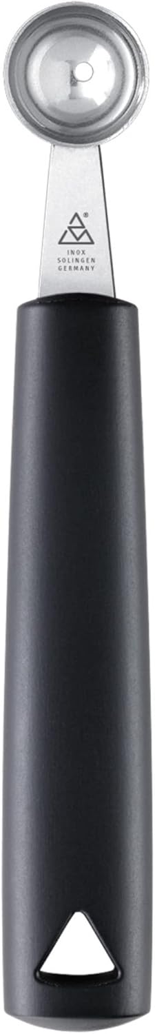 triangle Double Melon Baller - 0.9 in (22 mm) - Stainless Steel Scoop for Fruits, Vegetables, Butter & More - Comfortable, GreenGrip Handle - Dish...