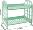 Desktop Rack Cosmetic Stationery Storage Holder, 2-Tier Multifunctional Plastic Shelf Makeup Organizer for Skincare Office Kitchen Bedroom Bathroo...