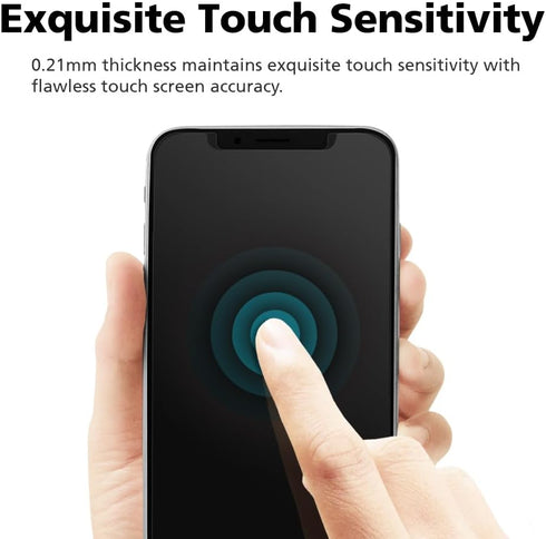 [2 Pack For iPhone 15 Pro, 2 Pack 6H Privacy Screen Protector, Anti-Spy PET Film,Scratch-Resistant,6H Hardness, Case Friendly, Bubble Free Easy In...