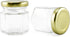 Cornucopia Brands Mini Hexagon Glass Jars (1.5oz, 48-Pack); Tiny Hex Jars w/Gold Lids for Spices, Gifts, Party Favors, DIY and More, 3-Tablespoon ...