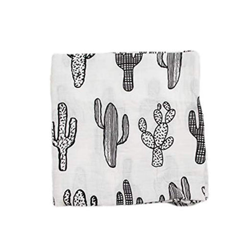 SANNIX Cactus Muslin Swaddle Blankets Cotton Baby Swaddle Wrap Floral Print Burping Cloth & Stroller Cover Baby Blanket...