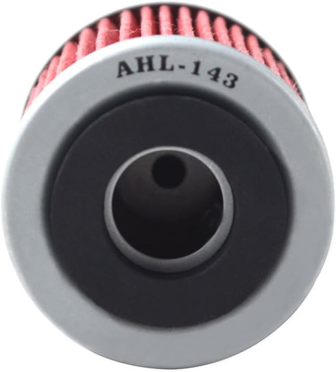AHL 143 Oil Filter for Yamaha YJ125 Vino 125 2004-2009 YFM225 Moto-4 225 1986-1990 YFM250 Bruin 230 2005-2006 YFM250 Bear Tracker 250 1991-1997 20...