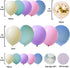 Blue and Gold Balloons Arch Kit, Double Stuffed Pastel Blue Balloon Arch Kit Dusty Light Baby Blue Metallic Gold Confetti Balloons for Baby Boy Sh...