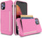 for iPhone 11 Pro Case with Card Holder,Credit Card Slot Protective Wallet Cover Case - Pink...