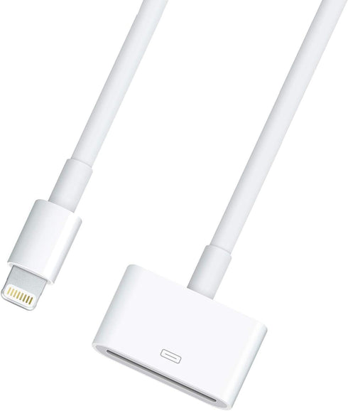 Lightning to 30 Pin Cable Charging Sync Connector 8 Pin Male to 30 Pin Female Converter Adapter Compatible with Select iPhone, iPad and iPod Model...