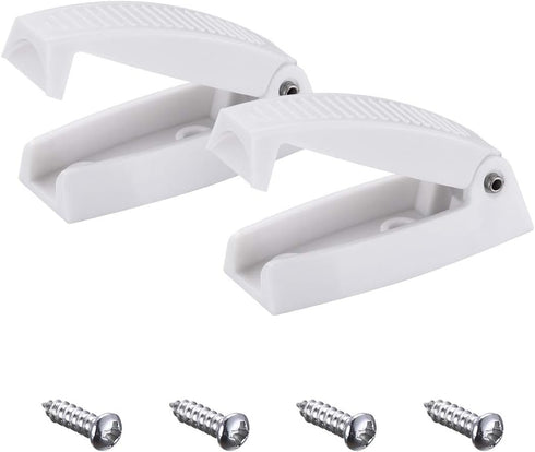 Miady RV Baggage Door Catch -Holds Compartments and Doors Open, Durable Material and Simple Installation- White...