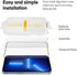 Tempered Glass Screen Protector for iPhone 14Promax(2022) - 2 Pack with Baditude's Special allighment tool...