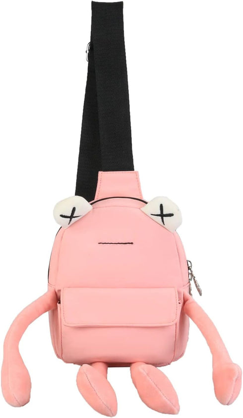 Frog Crossbody Handbags For Women Men, Cute Shoulder Bag Nylon Sling Bag Chest Bag Casual Travel Hiking Daypack...
