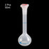 uxcell 2PCS 50ml Long Neck Clear Plastic Volumetric Measuring Flask Heatproof for Laboratory...