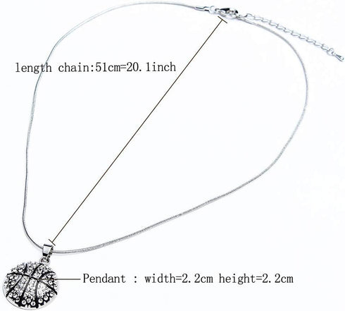 BANCHELLE Basketball Pendant Necklaces, Sports Fan Necklaces Pendants...