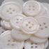 22 Pieces Genuine White Shell Buttons for Blazer Coat Suit Buttons Set 20mm 15mm Natural MOP Buttons Bulk (River)...