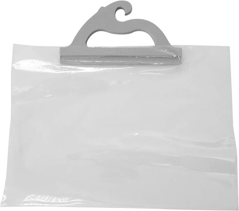 Monaco Hanging Storage Bags, 10-pack of 12 x 9-inch Clear Plastic Bags for Classroom, Library, and Pharmacy Use...