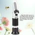 ViaGasaFamido Beekeepi Tools Honey Refractometer 58-90% (Sugar Content) Honey Concentration Meter, Ideal for Honey, Maple Syrup and Molasses, Bee ...